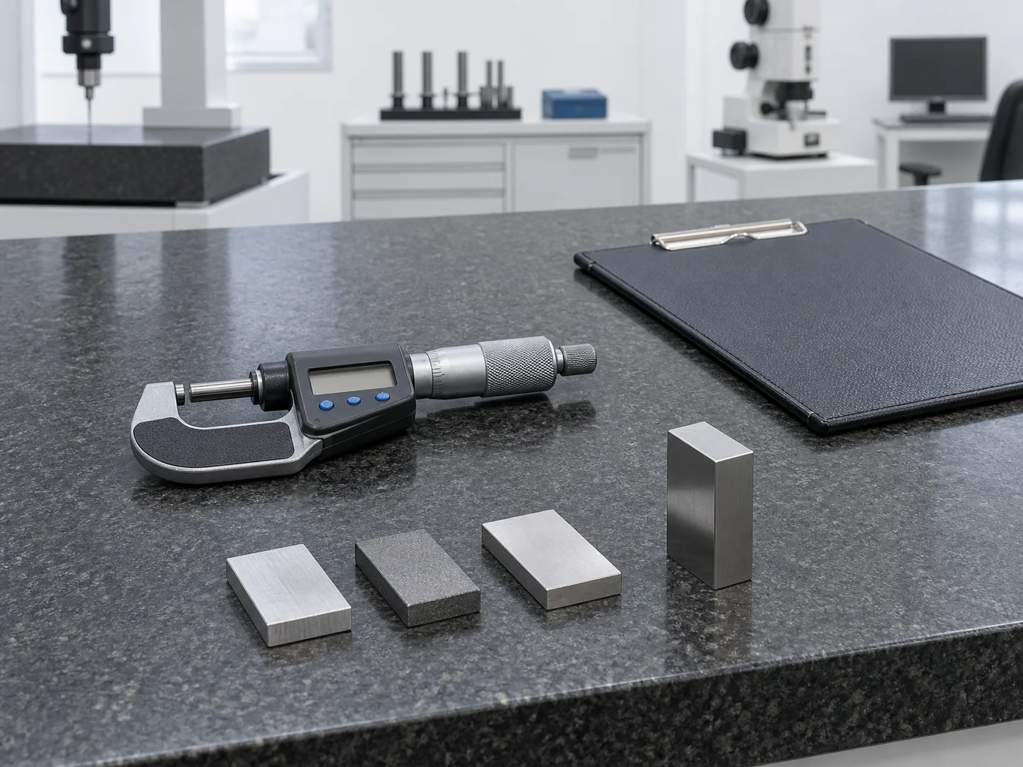 Illustration of precision dimensional measurement tools