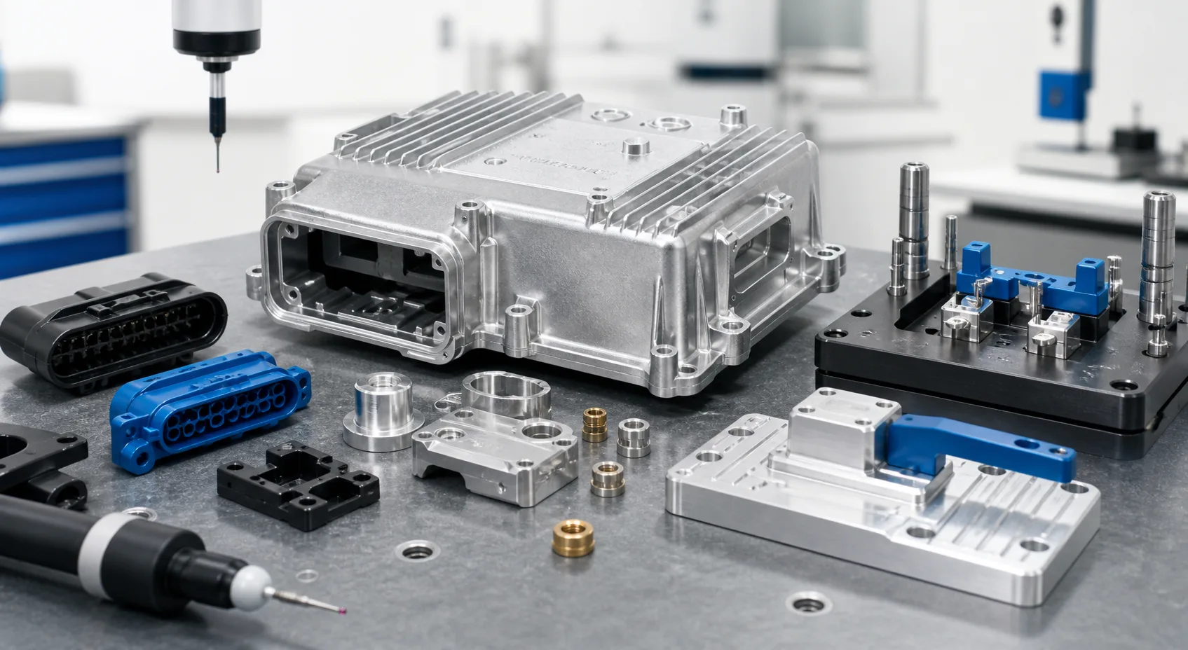 Illustrative components representing coordinated manufacturing services