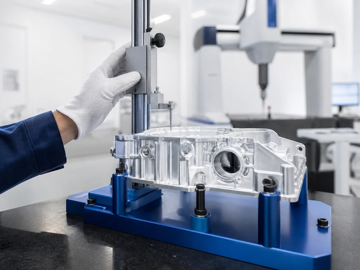 Dimensional inspection of an aluminum housing