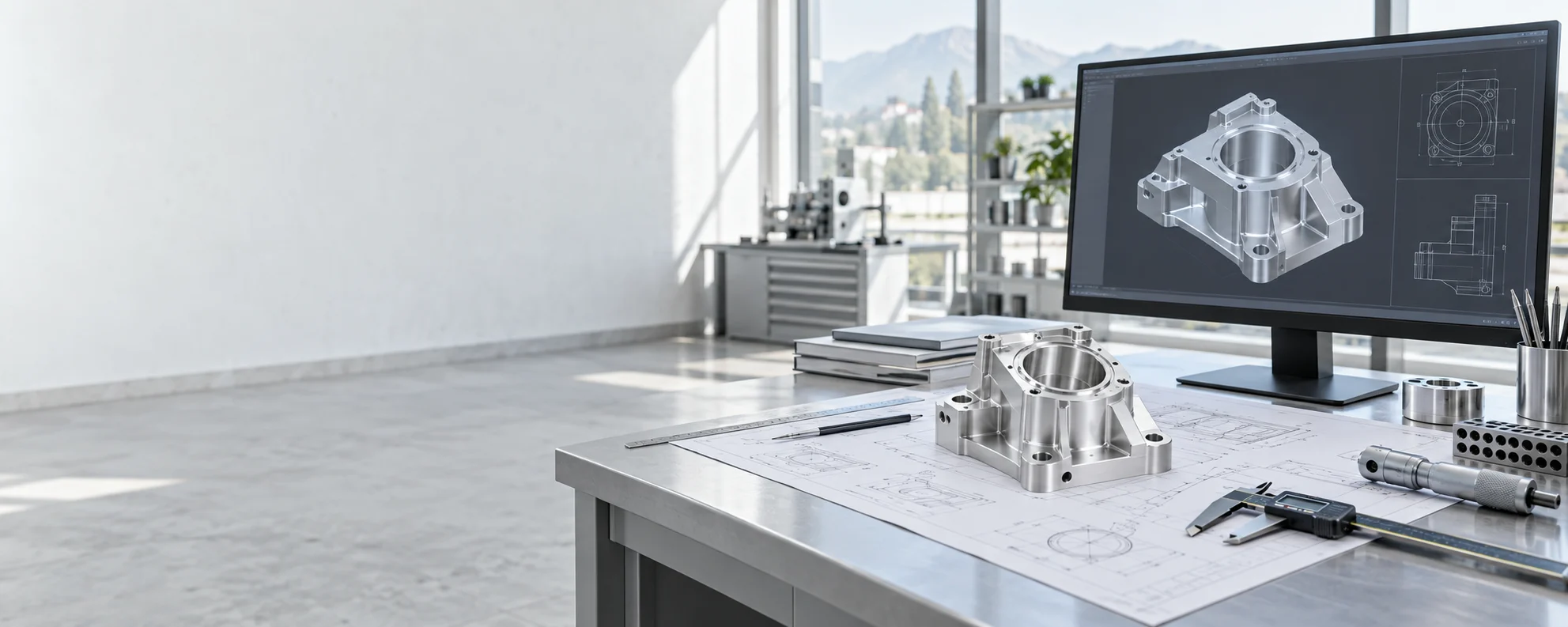 Engineering Support — illustrative manufacturing scene